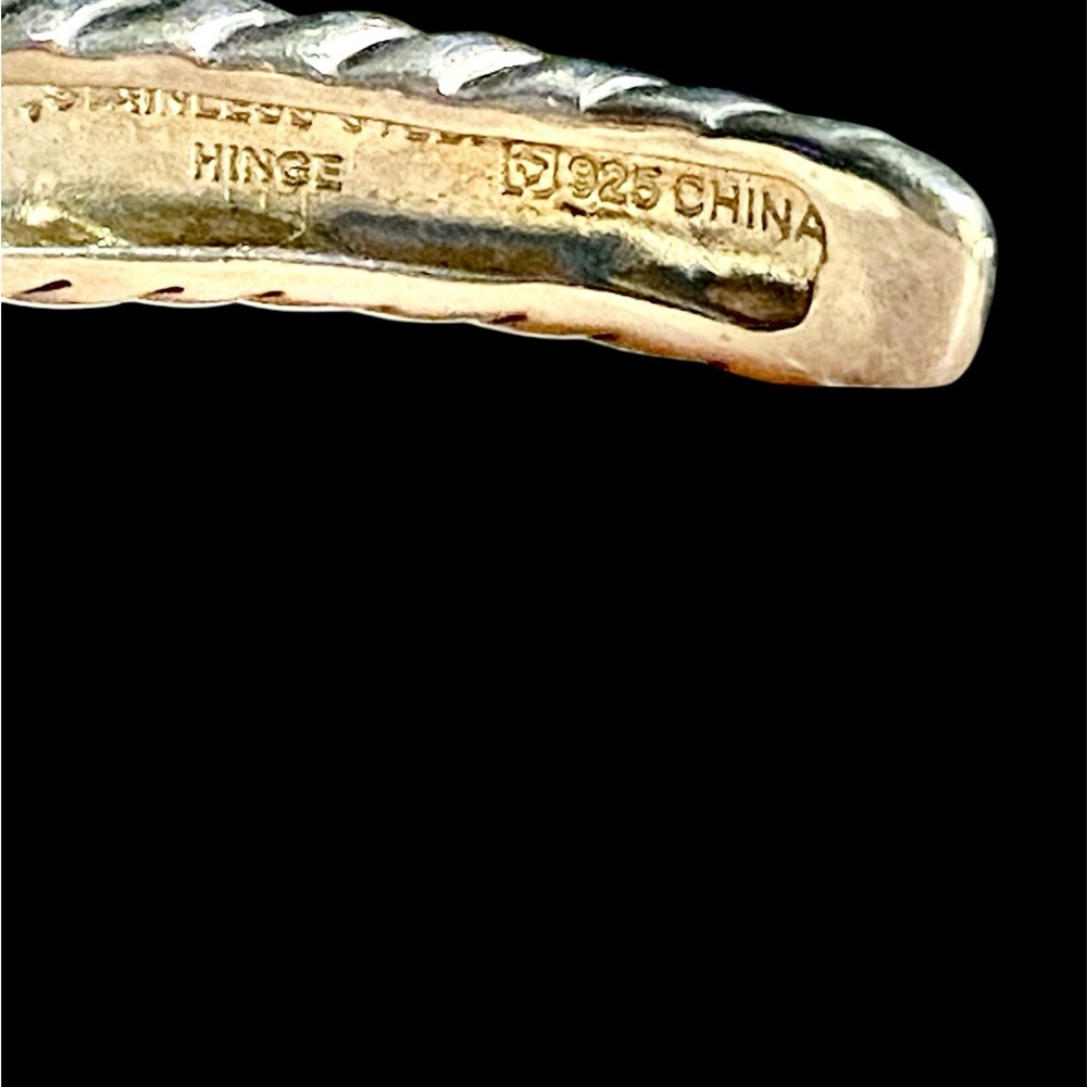 QVC sterling silver Hinged cuff bracelet - Picture 7 of 7